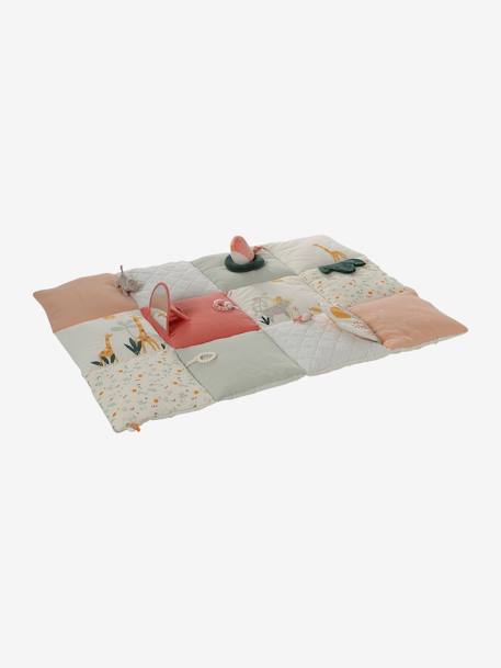 Tapis d'éveil moelleux et ludique blanc+bleu+rose+rouge - vertbaudet enfant 