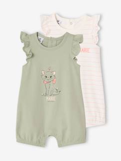 Set van 2 rompers Disney® Marie De Aristokatten   - vertbaudet enfant
