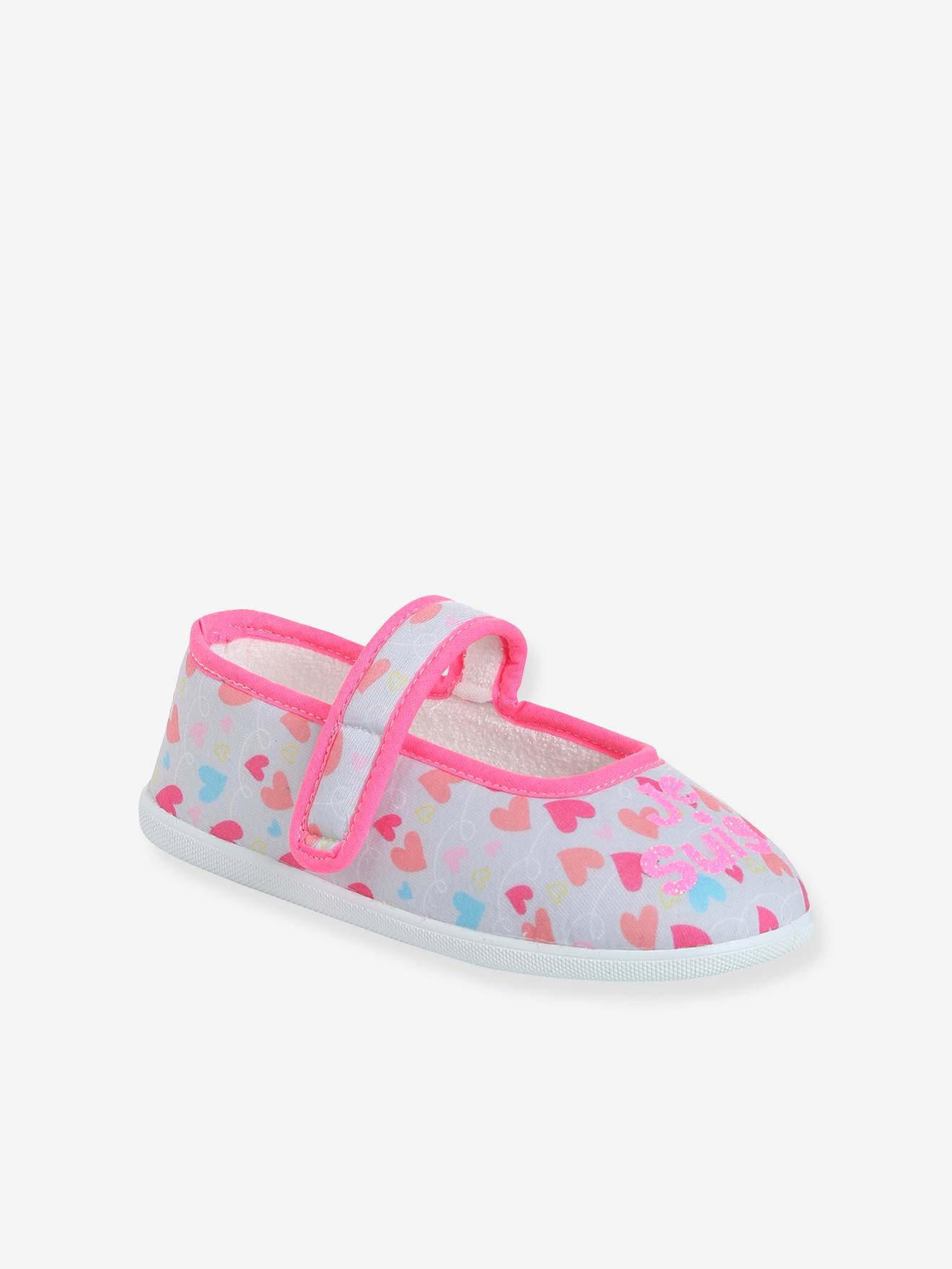 Vertbaudet Kinderschoentjes Met Ballerina-stijl En Klittenband Rozen