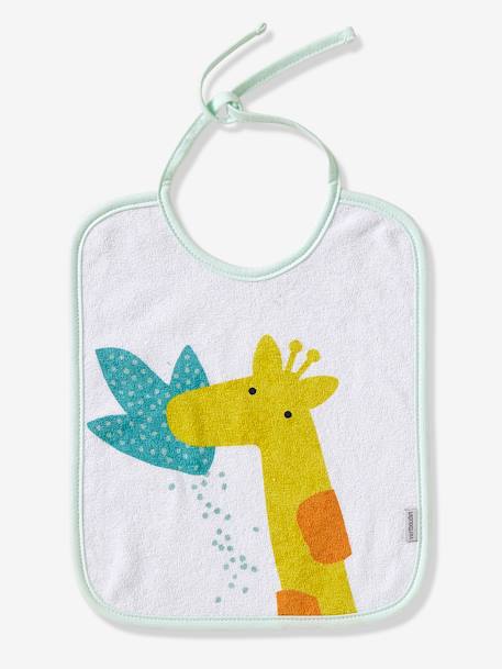Lot de 7 bavoirs bébé VERTBAUDET ASSORTIS ETOILES/GOUTTES EAU+Imprimé jungle+MOTIFS FRUITS+MOTIFS NOEL - vertbaudet enfant 
