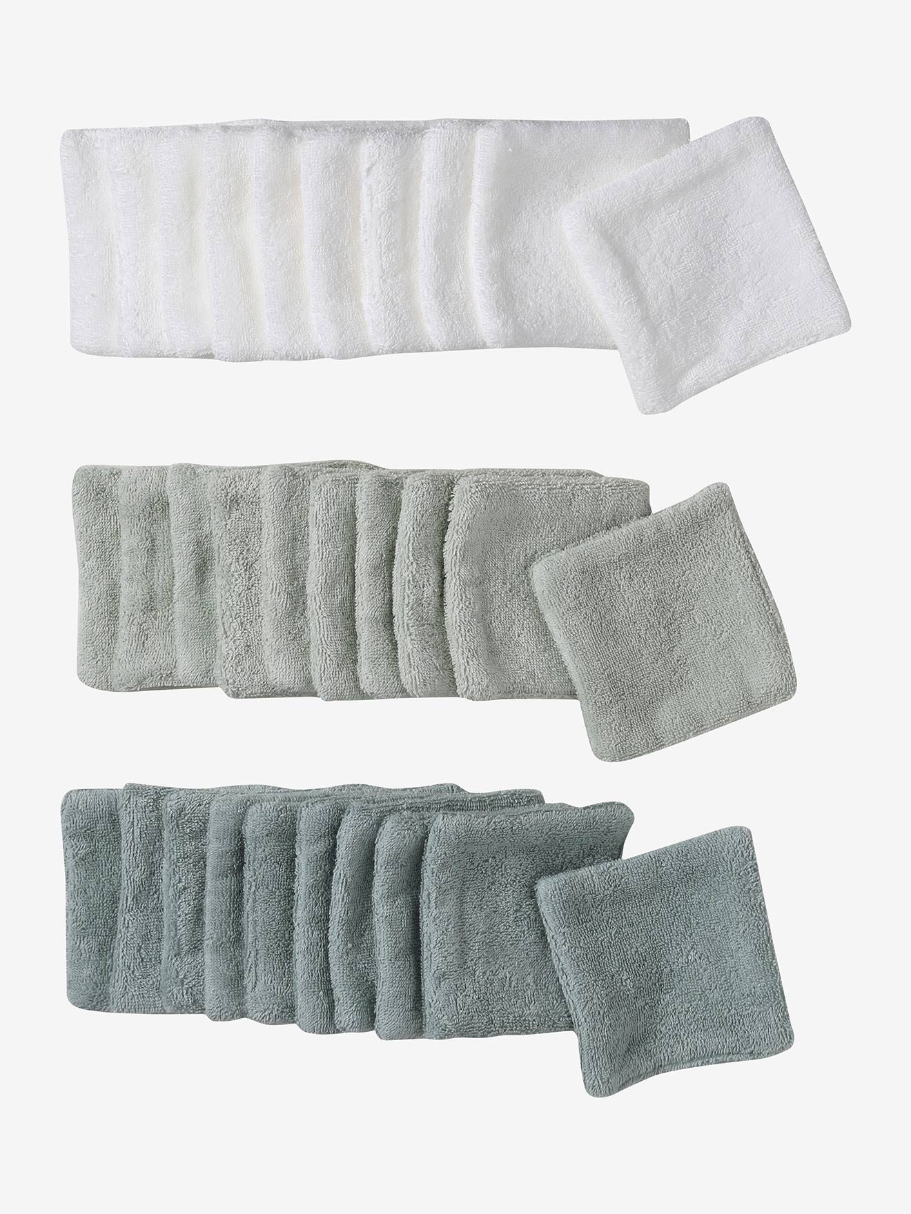 Vertbaudet Set Van 30 Herbruikbare Doekjes + Zakje Veel Groen