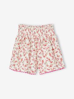 Vertbaudet Short tregging imprimé fleurs fille