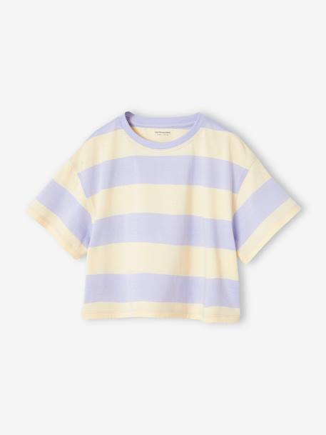 Fille-T-shirt cropped manches courtes fille