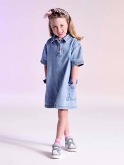 Robe en jean fille  - vertbaudet enfant