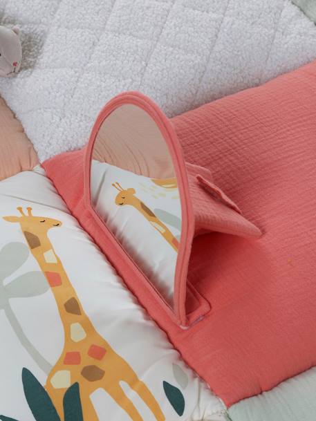 Tapis d'éveil moelleux et ludique blanc+bleu+rose+rouge - vertbaudet enfant 