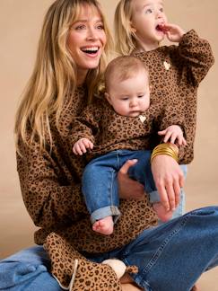 Vêtements de grossesse-Pull, gilet-Sweat léopard bébé capsule mère- fille ENVIE DE FRAISE