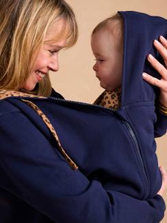 Zwangerschapskleding-Borstvoeding-Evolutieve rits-sweatshirt met ENVIE DE FRAISE babybeschermer