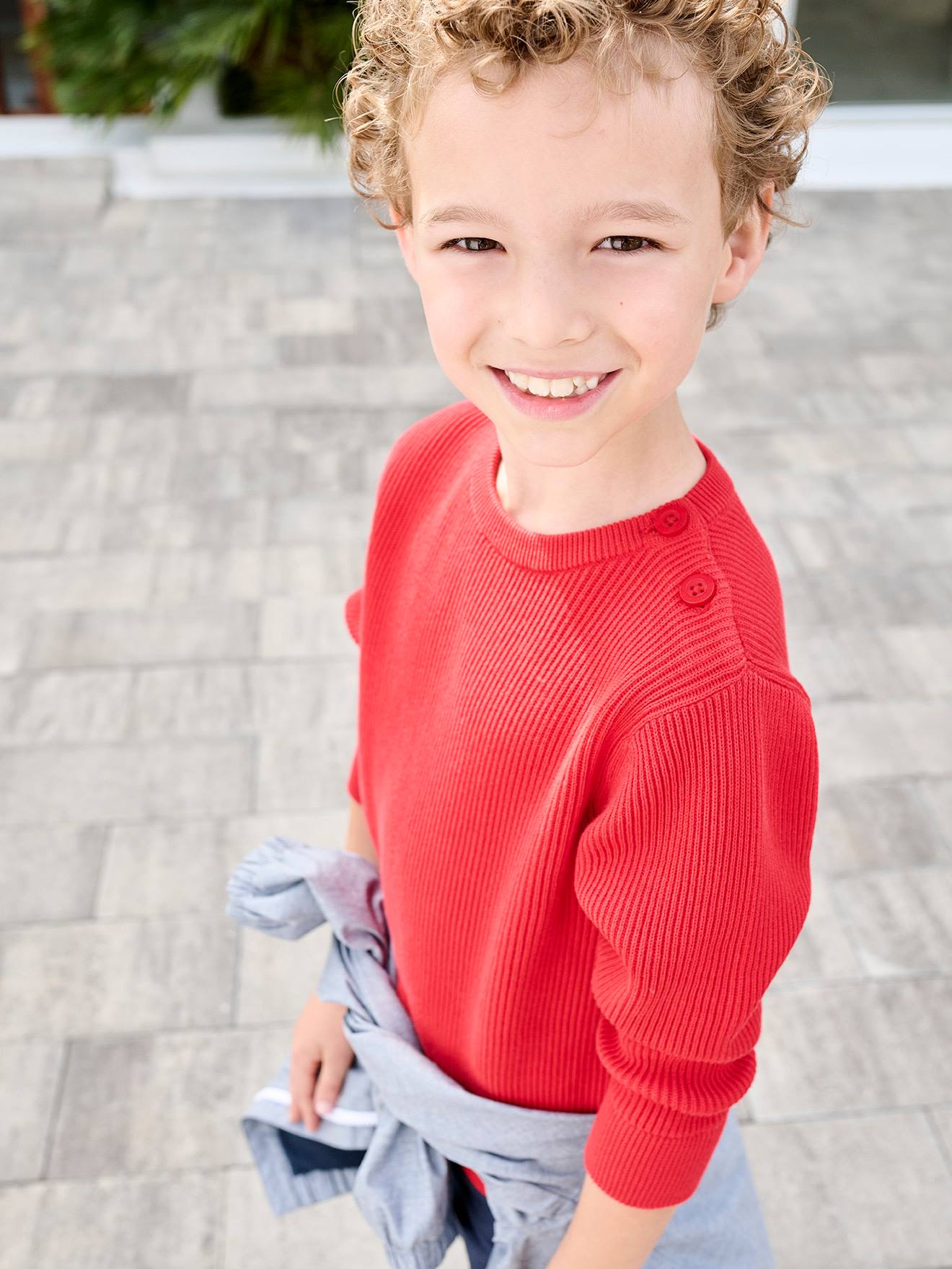 Vertbaudet Jongenstrui Van Tricot Rood