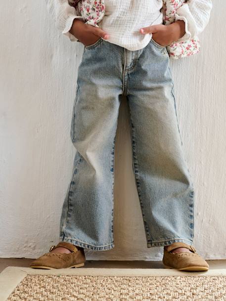 Fille-Pantalon-Jean large Fille