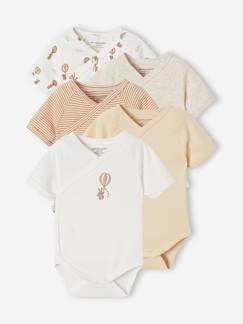 -Set van 5 babyrompers met korte mouwen Luchtballon