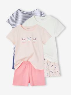 -Set van 3 panda pyjamabroeken voor meisjes