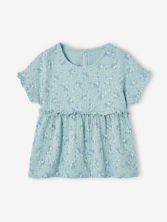-Blouse imprimée en gaze de coton fille