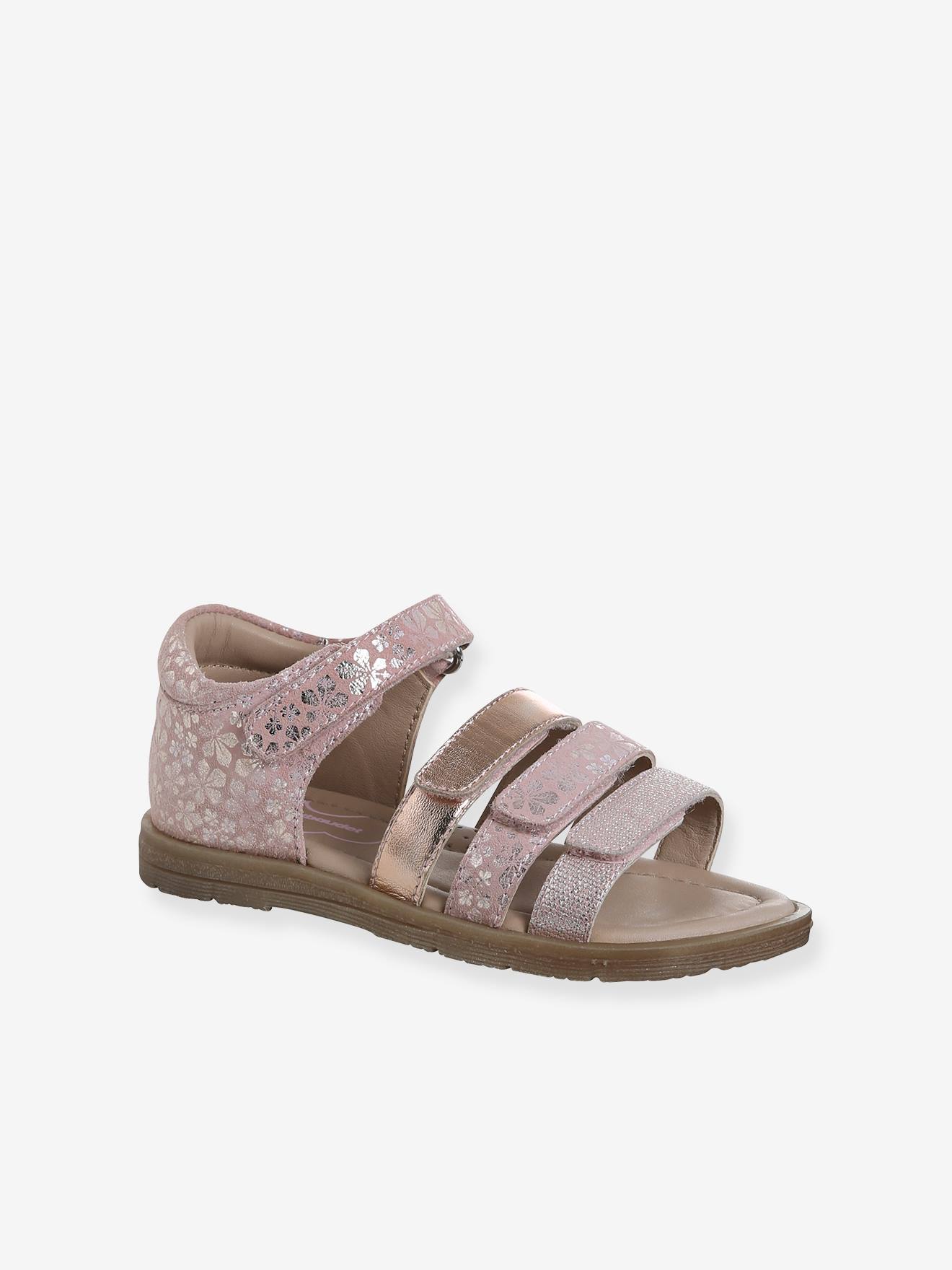 Vertbaudet Leren Sandalen Voor Kinderen Met Gesloten Hiel, Kleuterschoolcollectie Veel Roze