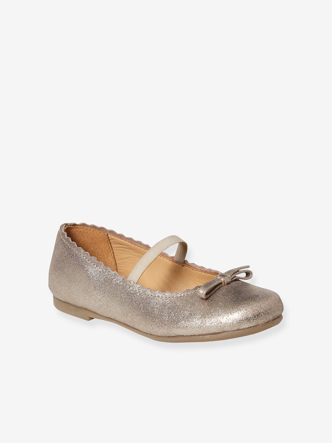 Vertbaudet Glanzende Leren Ballerina's Voor Meisjes, Collectie Kleuterschool