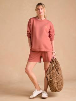 Zwangerschapskleding-Zwangerschapsset "Cool Mom" sweatshirt en joggingbroek in fleece ENVIE DE FRAISE