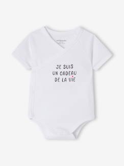 Bébé-Body-Body naissance manches courtes à message