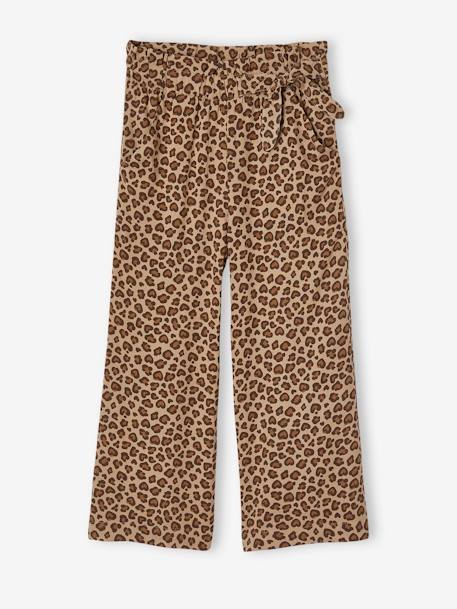 Fille-Pantalon-Pantalon large motifs fleurs fille
