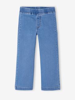Jean tregging fille large   - vertbaudet enfant