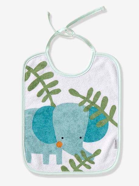 Lot de 7 bavoirs bébé VERTBAUDET ASSORTIS ETOILES/GOUTTES EAU+Imprimé jungle+MOTIFS FRUITS+MOTIFS NOEL - vertbaudet enfant 