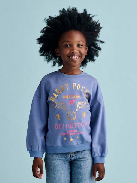 Fille-Pull, gilet, sweat-Sweat Harry Potter Vif d'or fille détails brillants