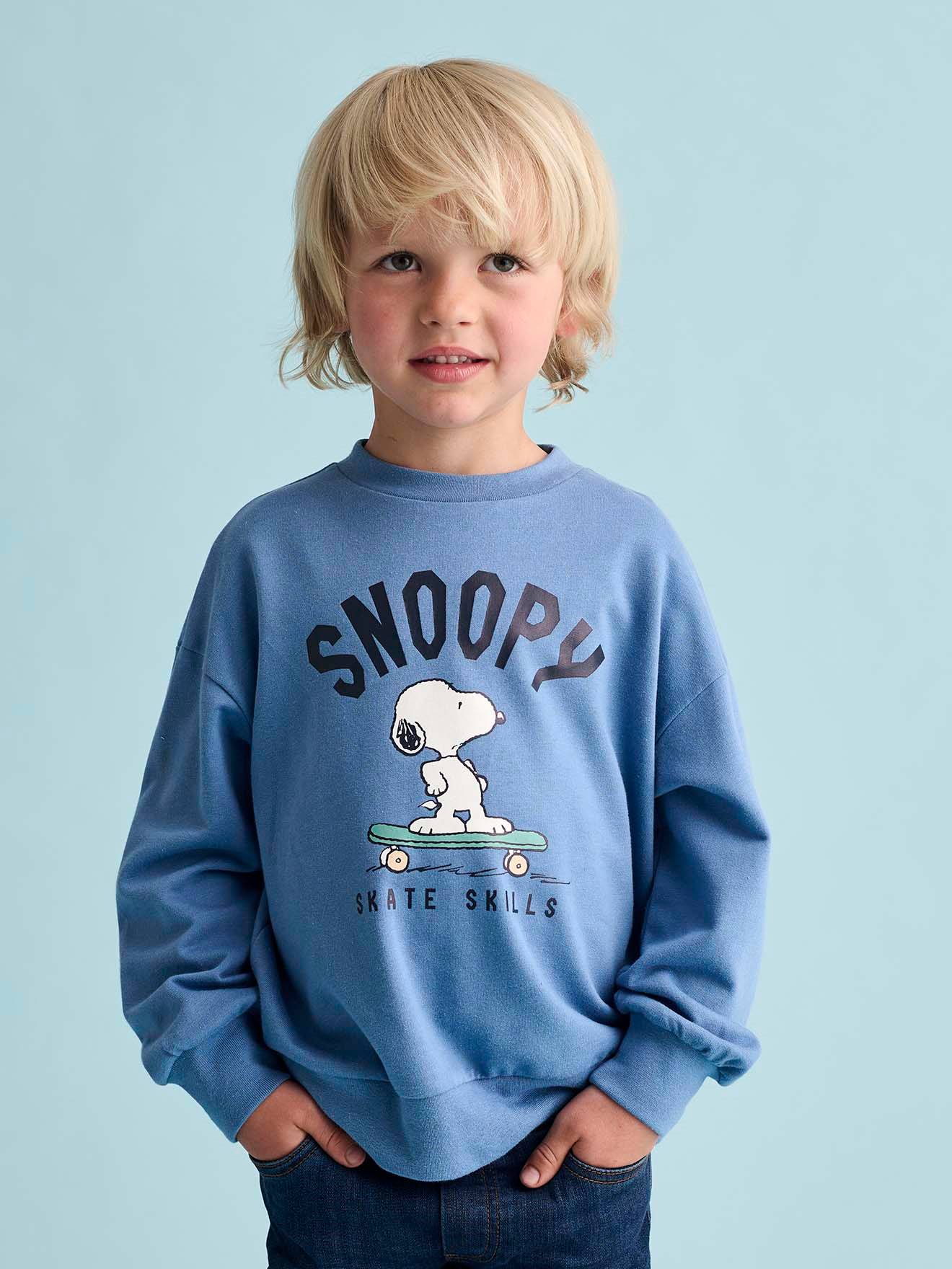 Snoopy Peanuts® Jongenssweater Chambrayblauw