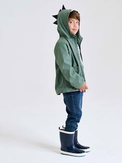 Garçon-Manteau, veste-Coupe-vent ciré à capuche fantaisie Dino garçon