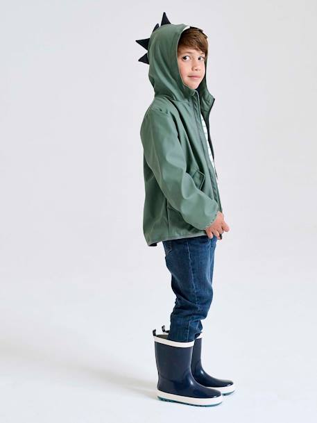 Garçon-Coupe-vent ciré à capuche fantaisie Dino garçon