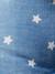 Coussin réducteur vertbaudet pour poussette Bleu denim imprimé étoiles - vertbaudet enfant 