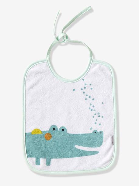 Lot de 7 bavoirs bébé VERTBAUDET ASSORTIS ETOILES/GOUTTES EAU+Imprimé jungle+MOTIFS FRUITS+MOTIFS NOEL - vertbaudet enfant 