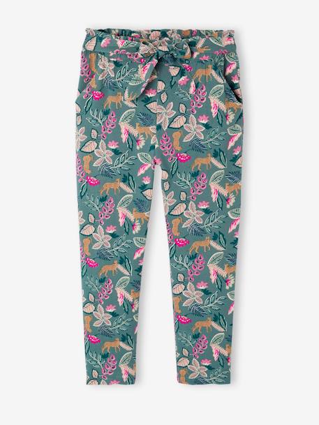 Fille-Pantalon-Pantalon fluide imprimé fleurs fille