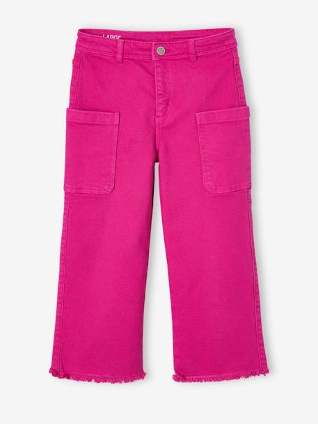 Fille-Pantalon-Pantalon cargo large fille