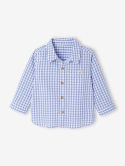 -Chemise seersucker à carreaux bébé