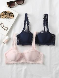 Vêtements de grossesse-Lingerie-Soutien-gorge-lot de 2 soutiens-gorges en dentelle