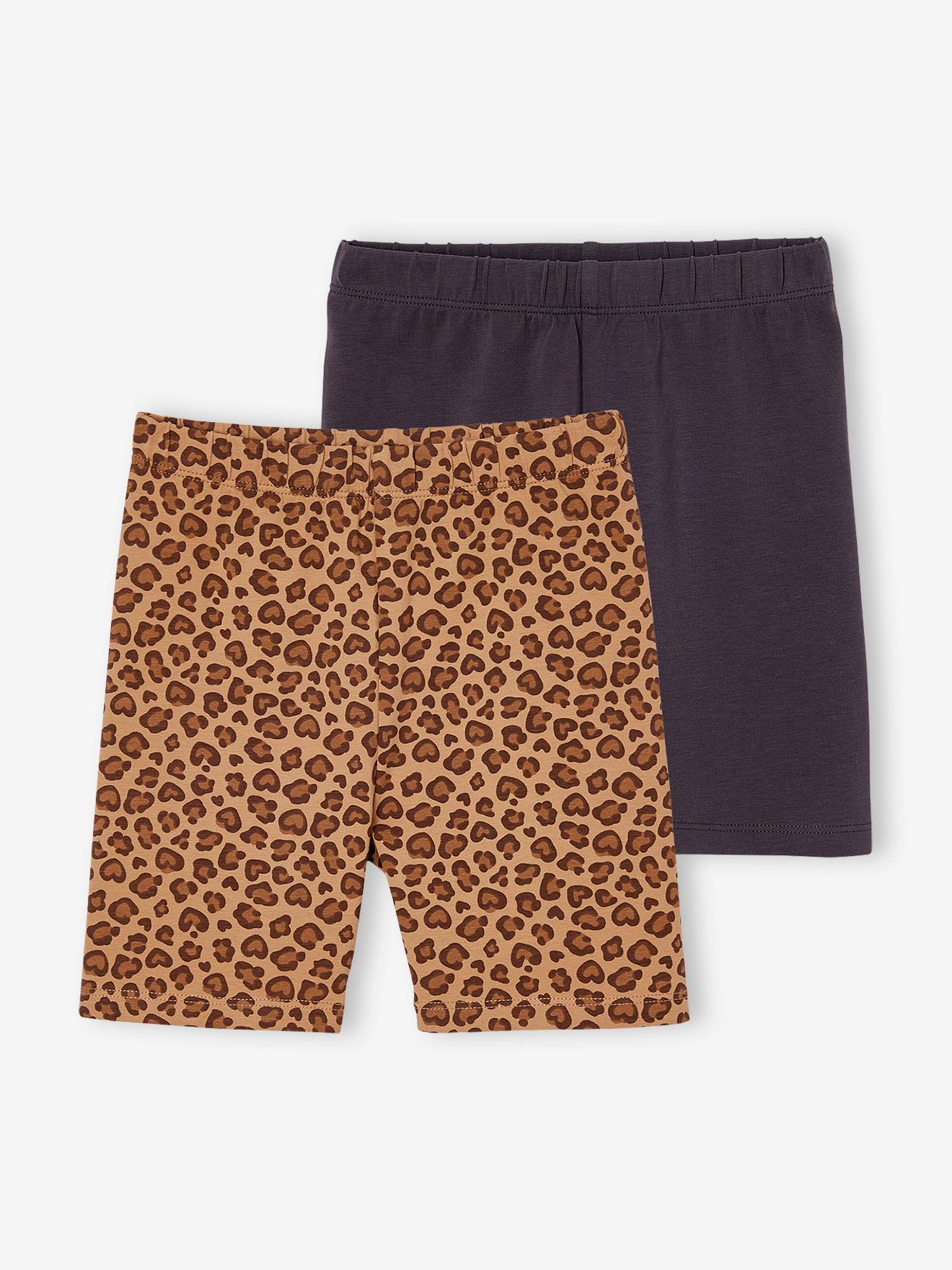 Vertbaudet Set Van 2 Fietsshorts Voor Meisjes Beige