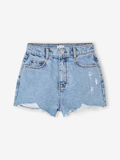 -Short en jean effet usé fille JONEN