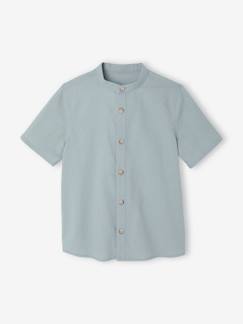 Garçon-Chemise-Chemise en lin col Mao garçon