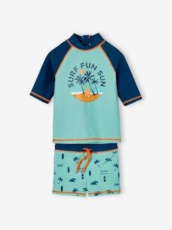 Garçon-Maillot de bain-Ensemble de bain garçon T-shirt anti-UV + short