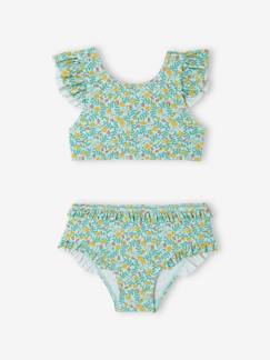 -Maillot de bain 2 pièces fleuri fille
