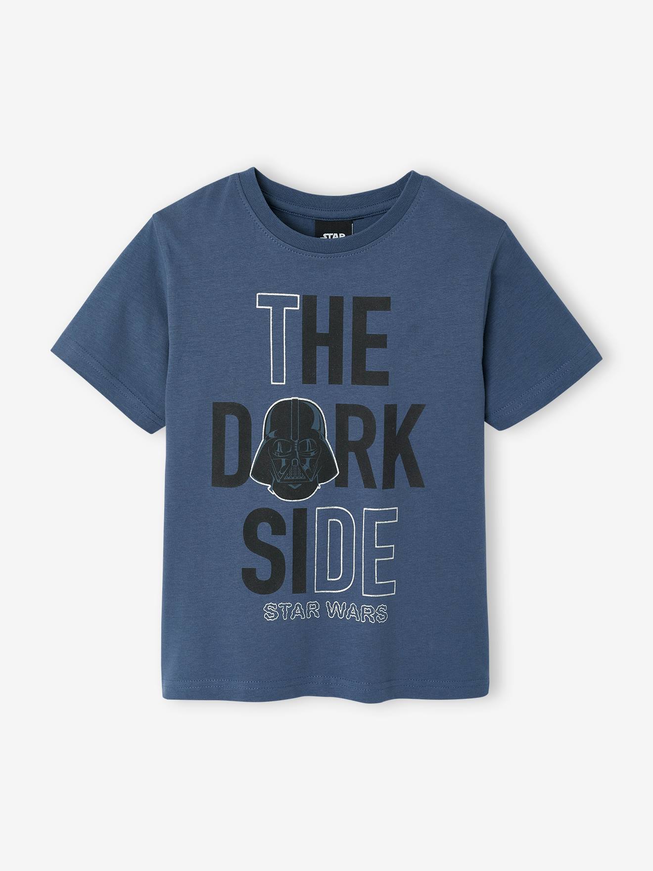 T-shirt Star Wars® The Dark Side Met Holografische Details Indigoblauw
