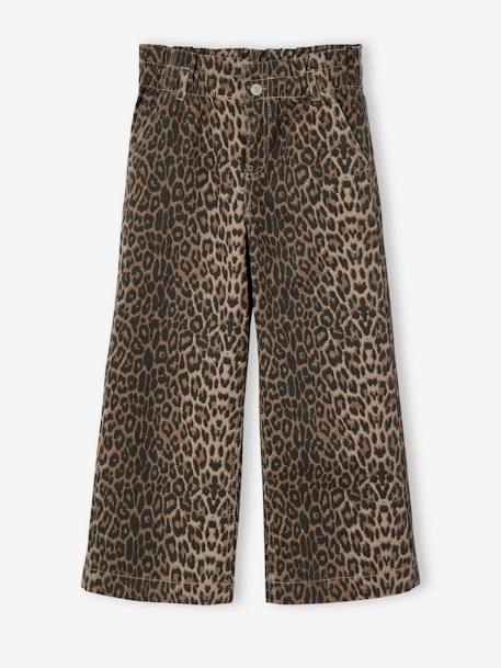 Fille-Pantalon-Pantalon large style paperbag imprimé fille