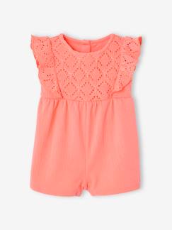 Bébé-Salopette, combinaison-Combishort bi-matière bébé