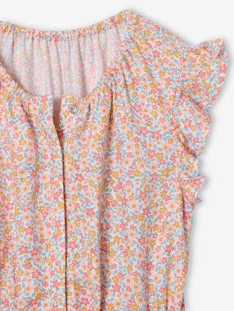 Jumpsuit voor meisjes vanille - vertbaudet enfant 