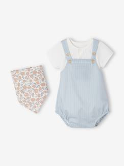 Bébé-Ensemble-Ensemble naissance barboteuse, body et foulard