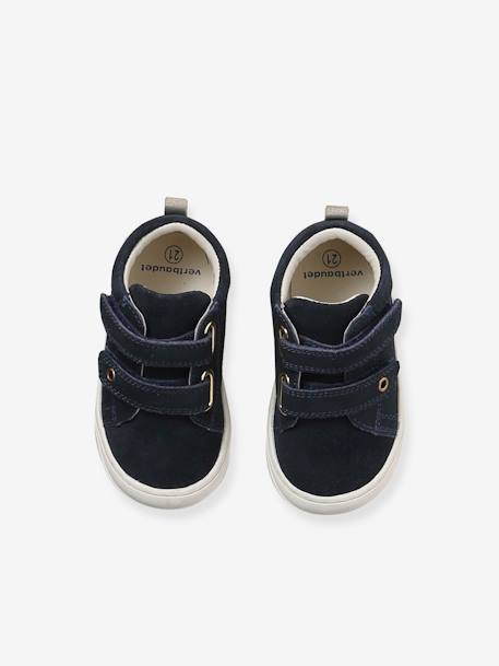 Zachte lederen baby-slofjes voor de eerste stapjes beige, bedrukt+blauw, bedrukt+brons+goud+goudgeel+groen, bedrukt+oudroze+roze (poederkleur)+roze, bedrukt+rozen+turquoiseblauw+veel roze+zachtpaars - vertbaudet enfant 
