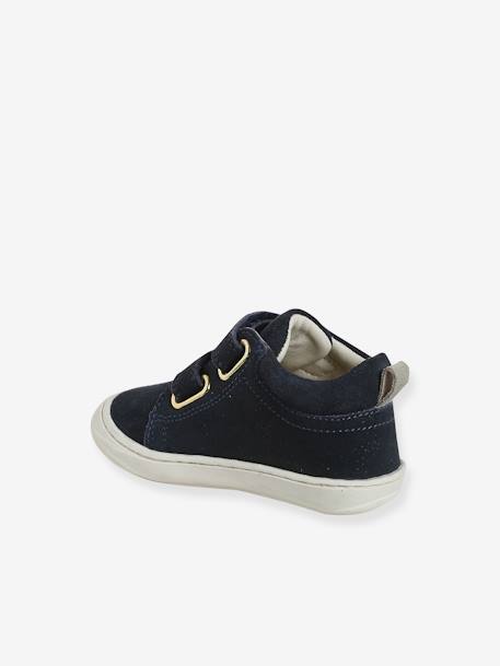 Zachte lederen baby-slofjes voor de eerste stapjes beige, bedrukt+blauw, bedrukt+brons+goud+goudgeel+groen, bedrukt+oudroze+roze (poederkleur)+roze, bedrukt+rozen+turquoiseblauw+veel roze+zachtpaars - vertbaudet enfant 