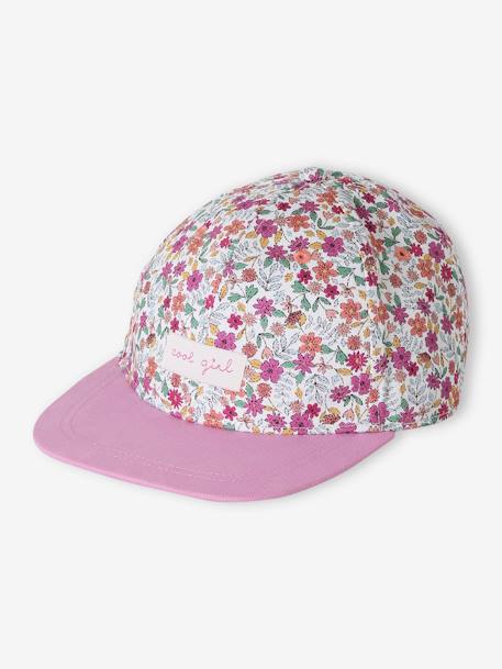 Fille-Casquette fleurie fille
