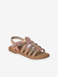 Chaussures-Chaussures fille 23-38-Sandales-Sandales multi-brides cuir fille collection maternelle