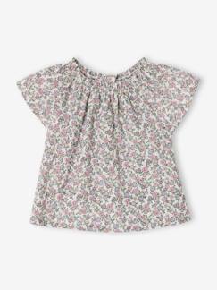 Bébé-T-shirt, sous-pull-Blouse naissance imprimée petites fleurs
