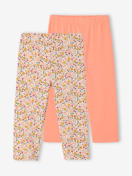 Fille-Legging-Lot de 2 leggings courts fille