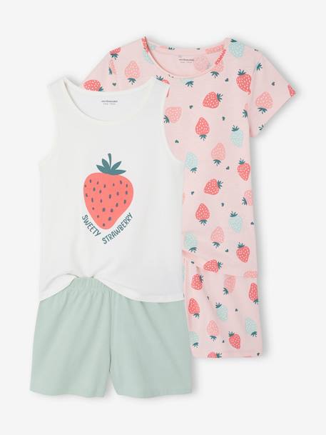 Fille-Lot de 2 pyjashorts fille